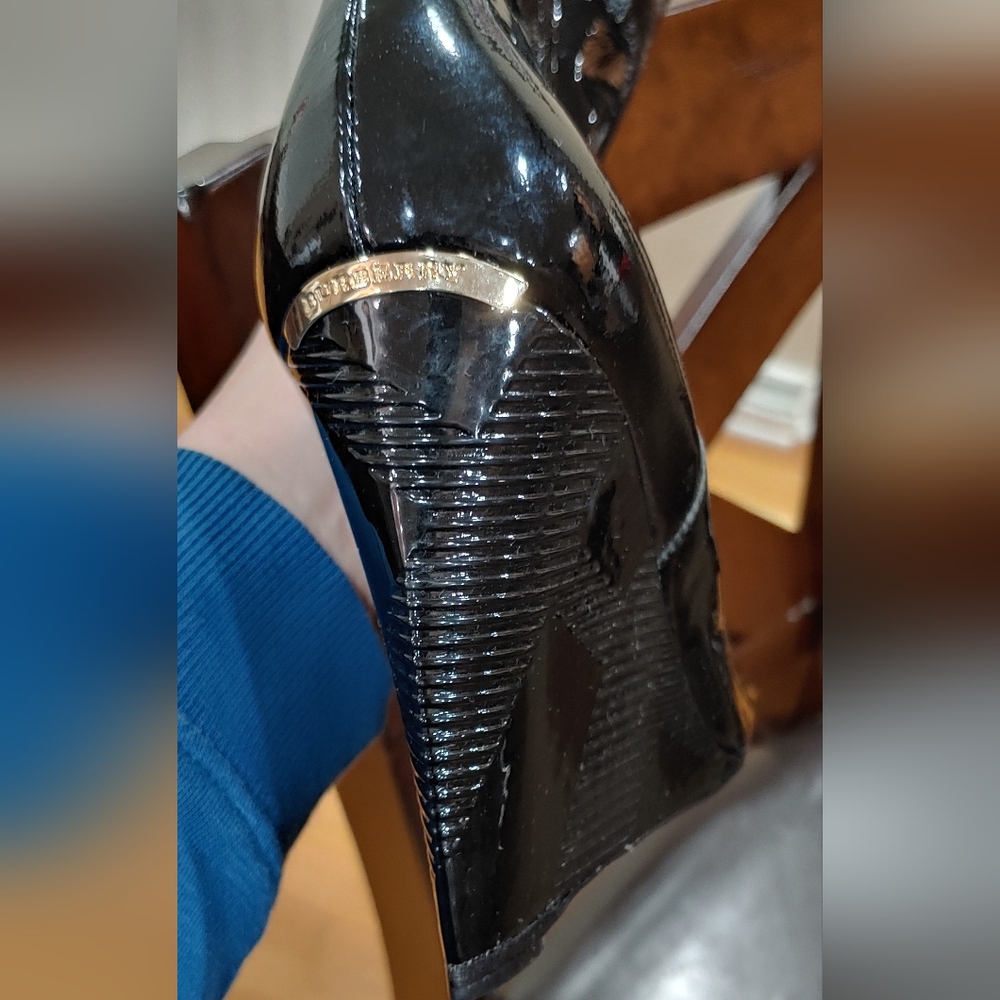 NEW! Burberry Peep Toe Boots - Picture 7 of 11